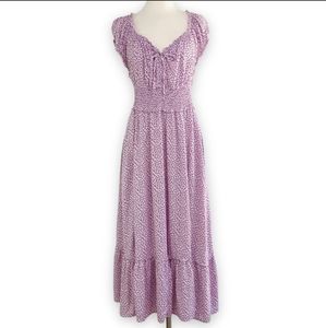 2/$30 Old Navy lavender floral peasant dress